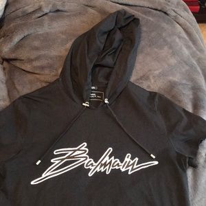 Balmain hooded T Shirt